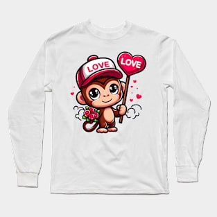 Valentine's Cartoon Delights T-Shirt Long Sleeve T-Shirt